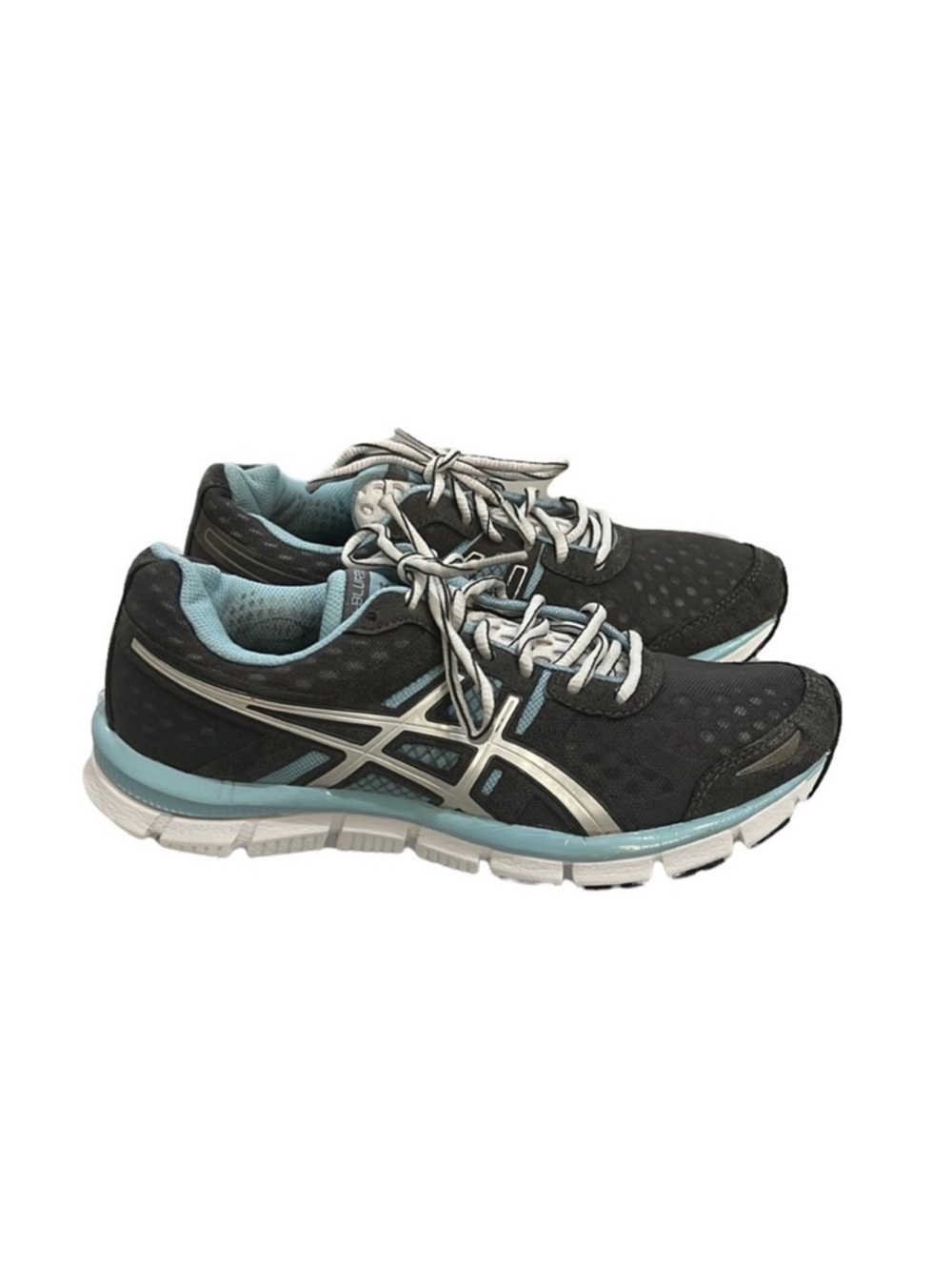 Asics Womens Gray Blue Silver Gel-Blur 33 T1H8N Running Shoes Size 7.5